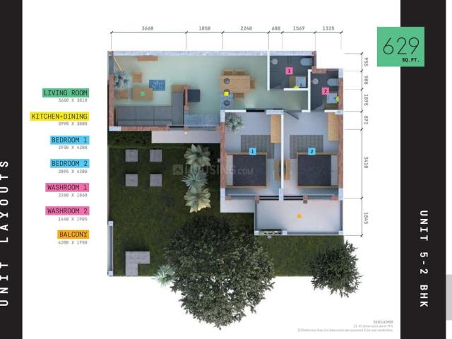 2 BHK Apartment in Sector 6 for resale Sohna. The reference number is 20902912