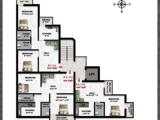 2 BHK Apartment in Surapet for resale Chennai. The reference number is 20384589