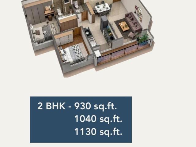 2 BHK Apartment in Palghar for resale Mumbai. The reference number is 20257292
