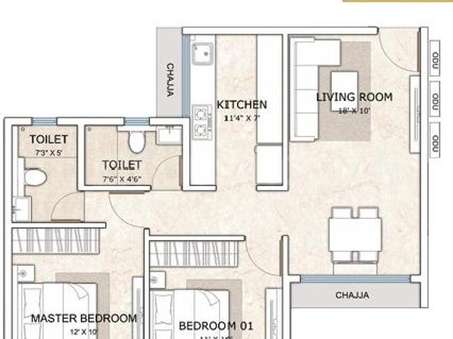 2 BHK Apartment in Panvel for resale Navi Mumbai. The reference number is 16973209