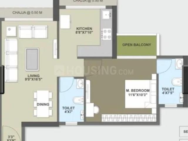 2 BHK Apartment in Panvel for resale Navi Mumbai. The reference number is 20483282