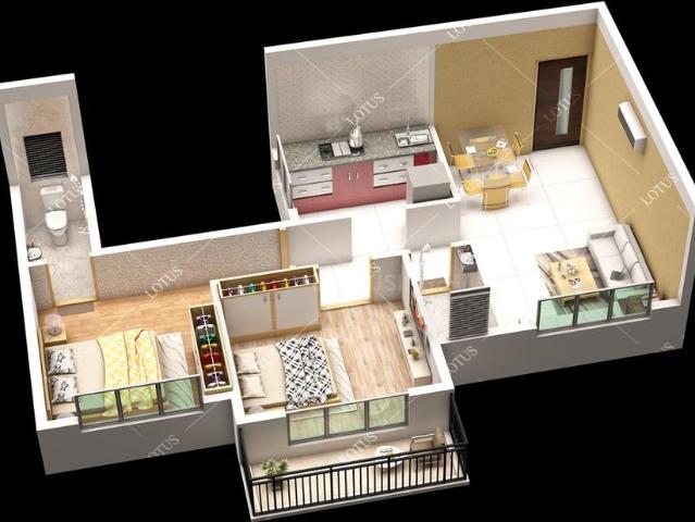 2 BHK Apartment in Panvel for resale Navi Mumbai. The reference number is 20735335