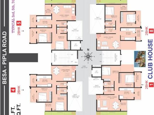 2 BHK Apartment in Pipla for resale Nagpur. The reference number is 15300895