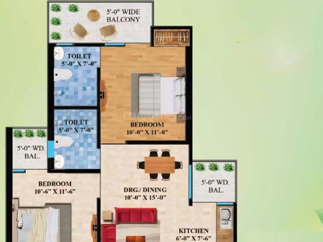 2 BHK Apartment in Raj Nagar Extension for resale Ghaziabad. The reference number is 19478143