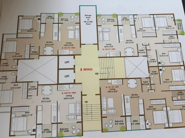 2 BHK Apartment in Rajiv Nagar for resale Nashik. The reference number is 20294449