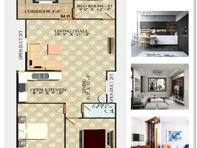 2 BHK Apartment in Toli Chowki for resale Hyderabad. The reference number is 14866347