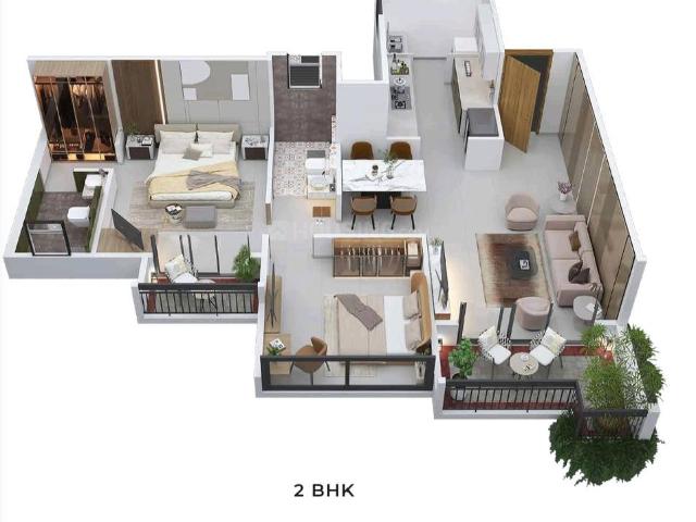 2 BHK Apartment in Tathawade for resale Pune. The reference number is 19910206