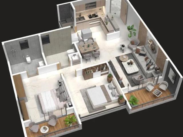 2 BHK Apartment in Tathawade for resale Pune. The reference number is 20017177