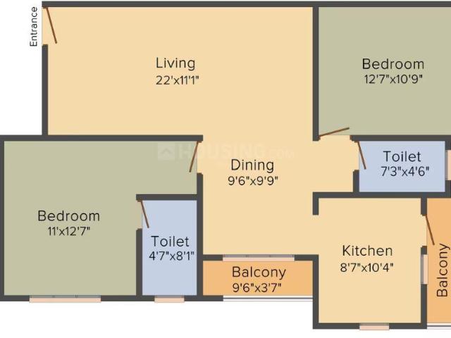 2 BHK Apartment in Thiruvidandhai for resale Chennai. The reference number is 17392604