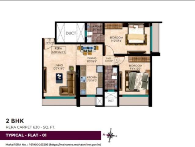 2 BHK Apartment in Vikhroli East for resale Mumbai. The reference number is 18524472