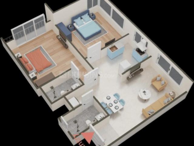 2 BHK Apartment in Vikhroli East for resale Mumbai. The reference number is 20263447
