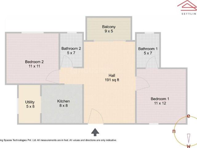 2 BHK Apartment in Yelahanka New Town for resale Bangalore. The reference number is 16617611