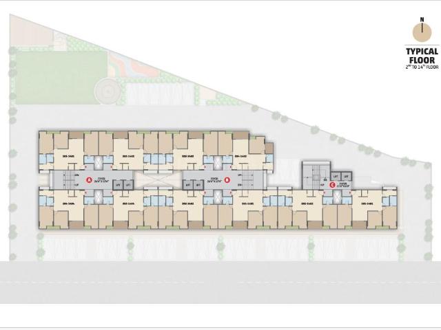 2 BHK Apartment in Zundal for resale Ahmedabad. The reference number is 20501359