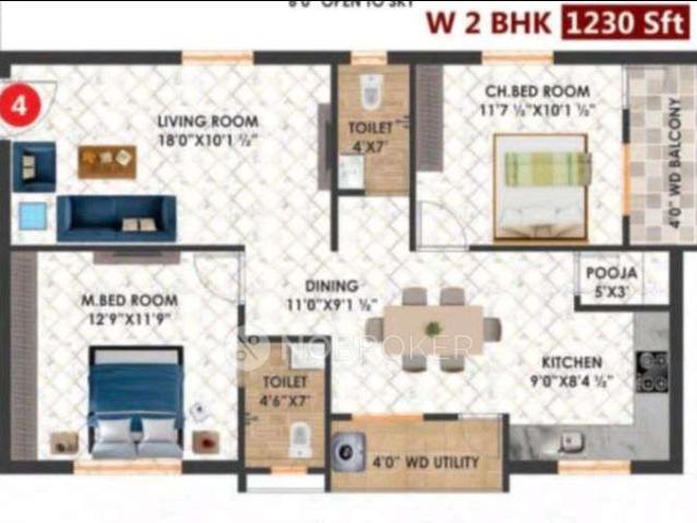 2 BHK Flat In Mokshitha The Urbanite Homes For Sale In Ameenpur
