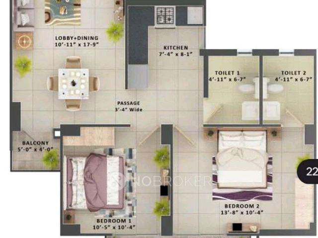 2 BHK Flat In Mrg Meridian For Sale In 1, Sector 89, Gurugr