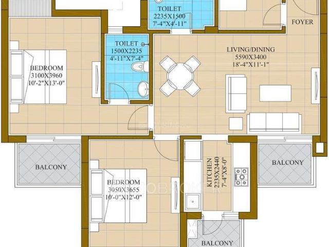 2 BHK Flat In Ats Happy Trails For Sale In Sector 10