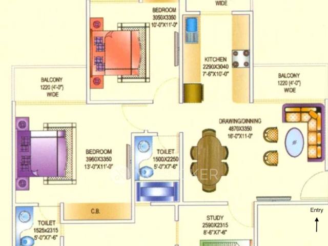 2 BHK Flat In Aims Golf Avenue 1 For Sale In Sector 75