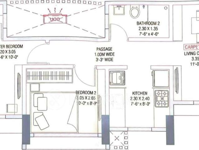 2 BHK Flat In Antariksh Ace, Bandra East For Sale In Bandra