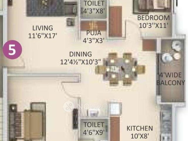 2 BHK Flat In Anuhar Art Of Living For Sale In Manikonda Jagir