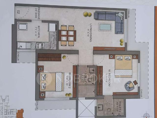 2 BHK Flat In Ashar Maple For Sale In Mulund West