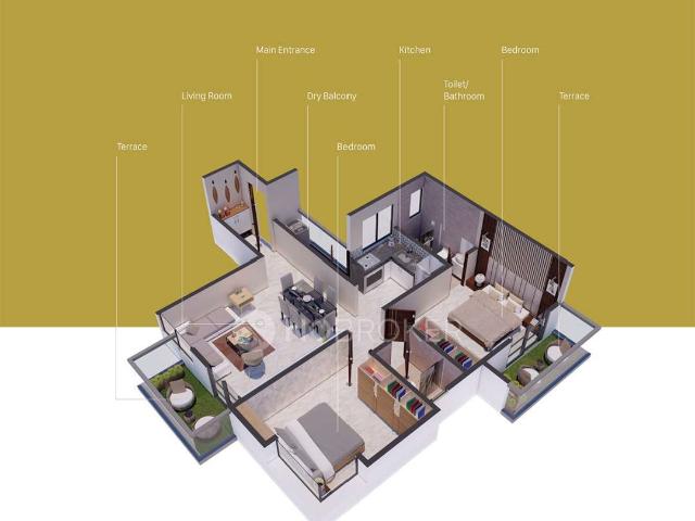 2 BHK Flat In Badhekar Ramkrupa For Sale In Kothrud