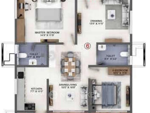 2 BHK Flat In Candeur Lakescape For Sale In Kondapur