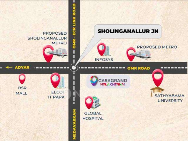 2 BHK Flat In Casagrand Holachennai For Sale In Omr