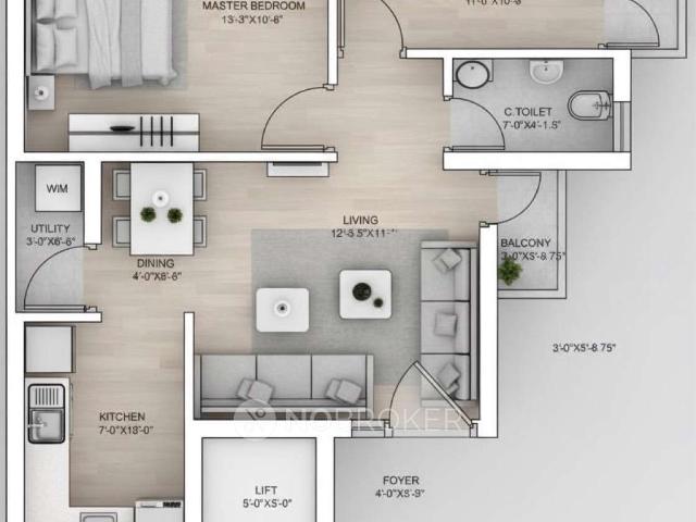 2 BHK Flat In Corner Citadel For Sale In Guindy