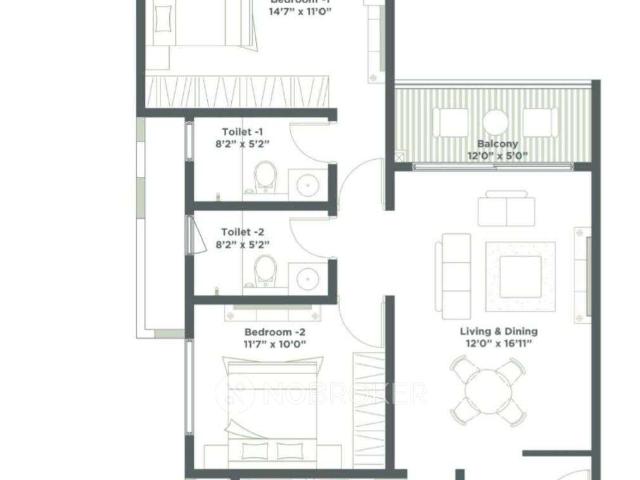 2 BHK Flat In Embassy East Avenue For Sale In Whitefield