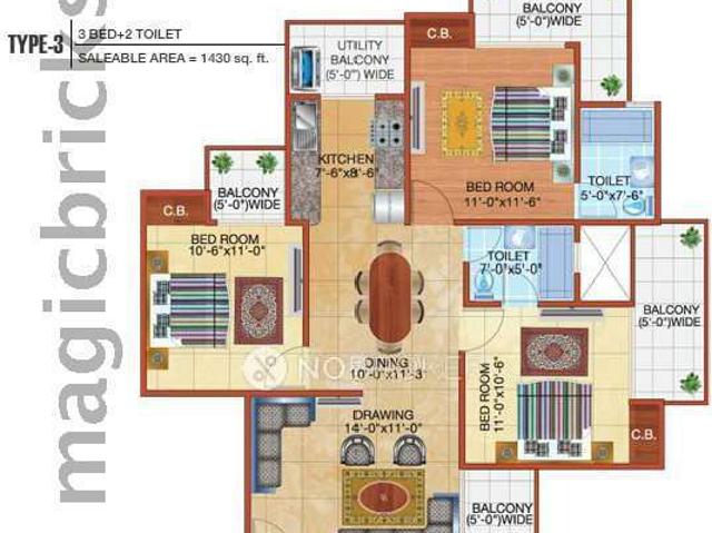 2 BHK Flat In Fusion Homes for Rent In Amrapali Dream Valley