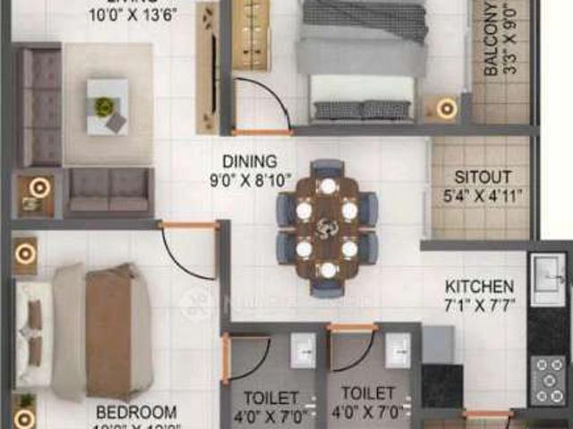 2 BHK Flat In Falcon By Bhp Housing For Sale In Sarjapur
