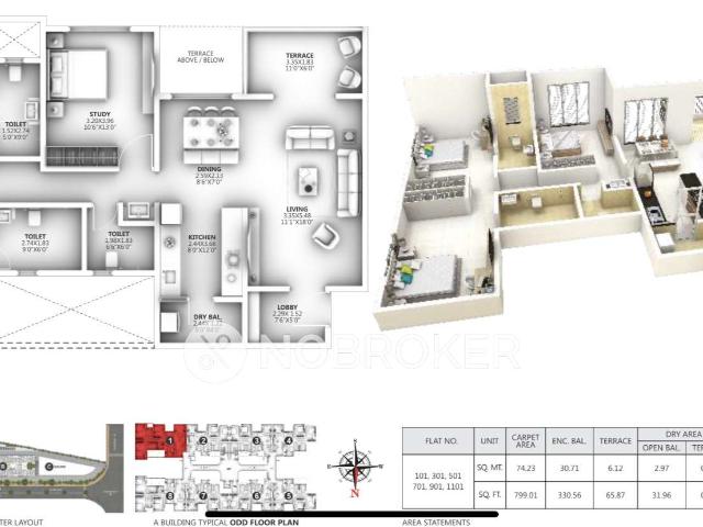 2 BHK Flat In Ganga Arcadia C Building, Kharadi For Sale In Kharadi