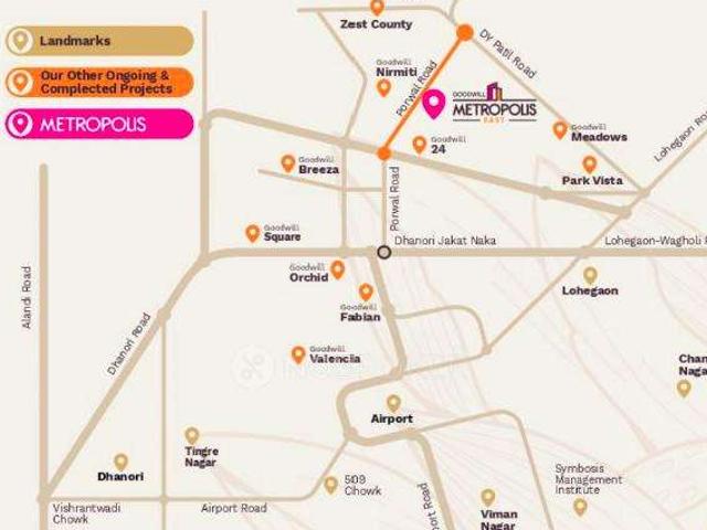 2 BHK Flat In Goodwill Metropolis East Phase 2 For Sale In Dhanori