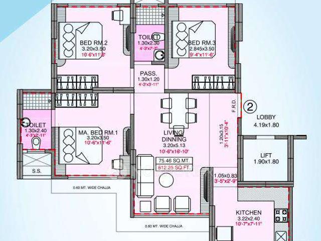 2 BHK Flat In Integrated Kavya For Sale In Andheri West