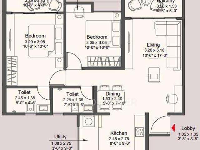 2 BHK Flat In Kohinoor Royale Towers For Sale In Hinjawadi