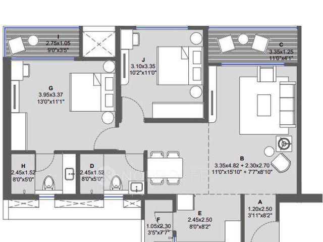 2 BHK Flat In Kolte Patil Echoes For Sale In Hinjewadi