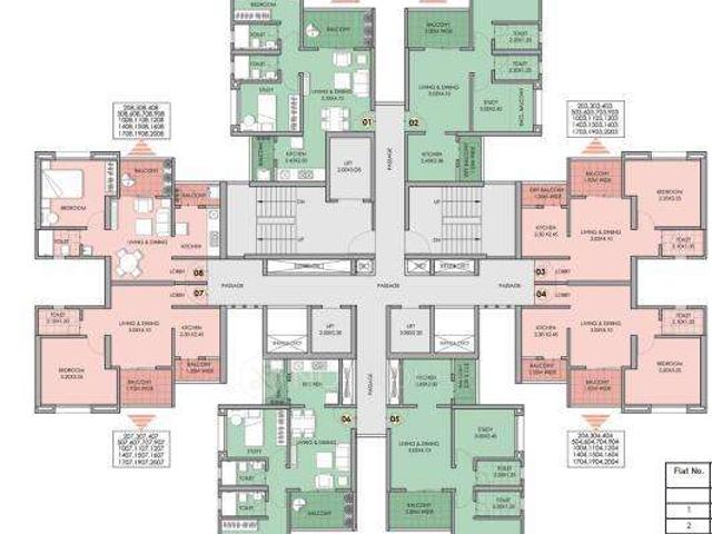 2 BHK Flat In Puraniks Abitante For Sale In Bavdhan