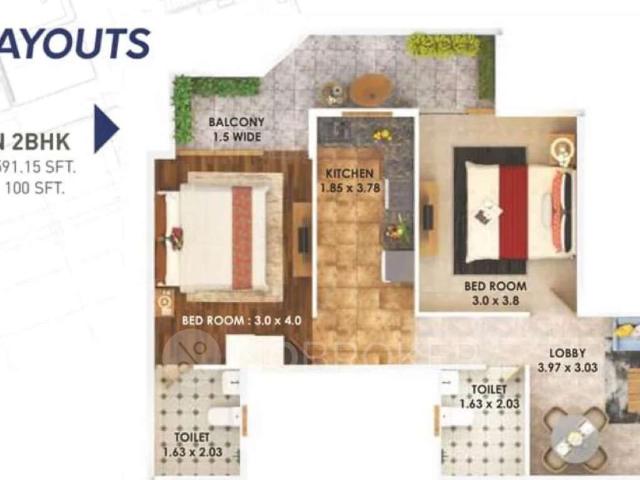 2 BHK Flat In Pyramid Midtown for Rent In Sector 59