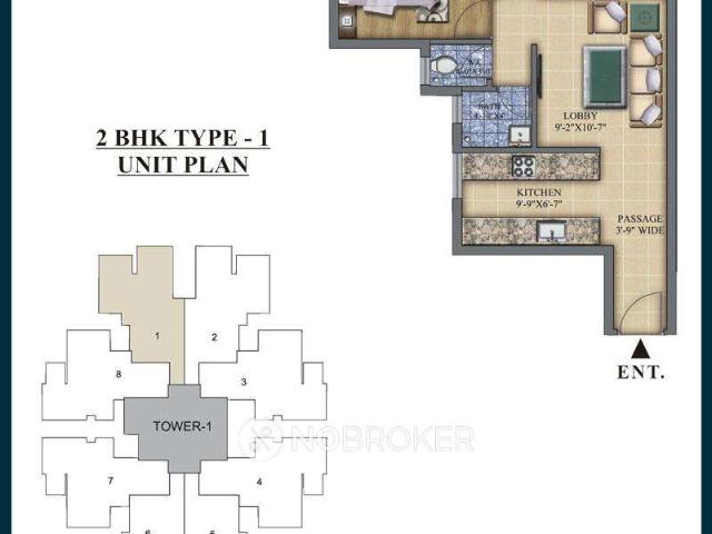 2 BHK Flat In Pareena Laxmi Apartments for Rent In Sector 99a