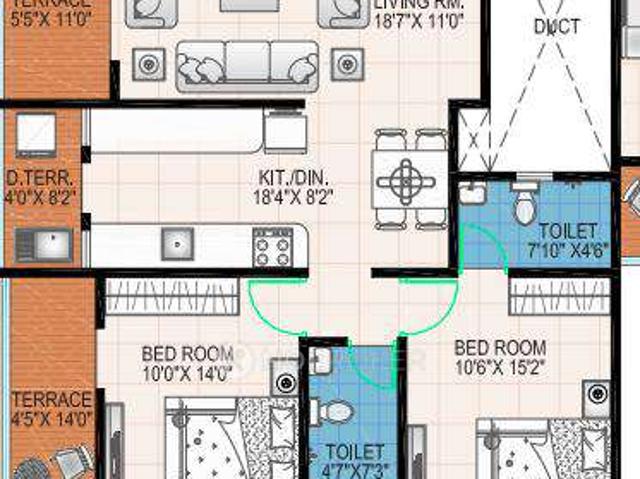 2 BHK Flat In Parulekar Prashant Sadan For Sale In Kothrud