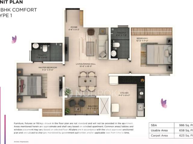 2 BHK Flat In Provident Botanico For Sale In Whitefield
