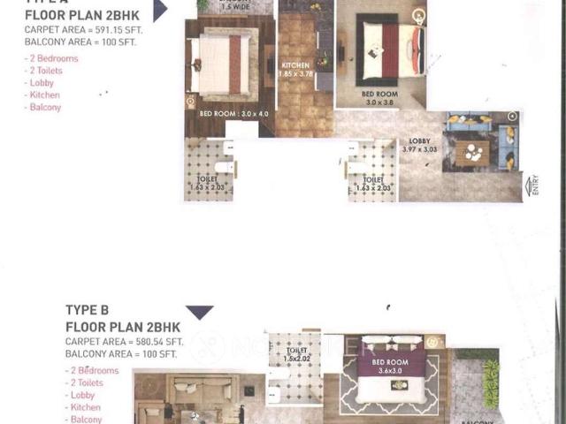 2 BHK Flat In Pryamid Midown for Rent In Sector 59