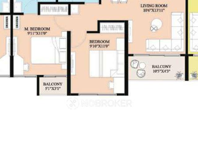2 BHK Flat In Rama Krystal One For Sale In Moshi pc