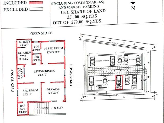 2 BHK Flat In Sk Homes Apartment, Mehdipatnam For Sale In M