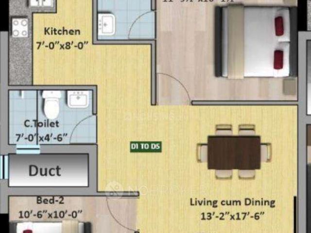 2 BHK Flat In Sri Rathis Luxury For Sale In Kolathur