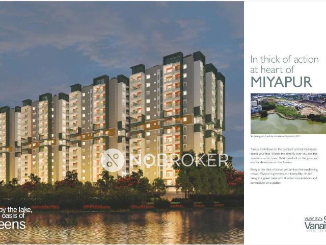 2 BHK Flat In Vijay And Rvs Sai Vanamali for Rent In Miyapur