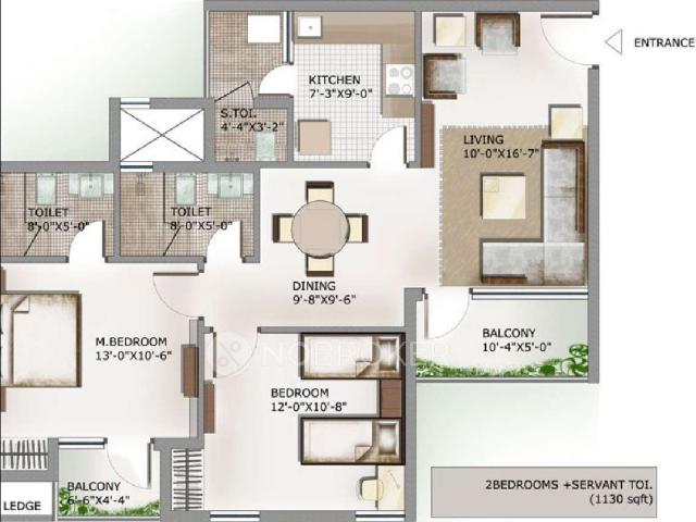 2 BHK Flat In 3c Lotus Panache for Rent In Sector 110