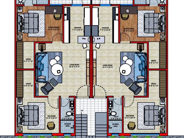 2 BHK Independent Builder Floor in Kharar for resale Mohali. The reference number is 20543042