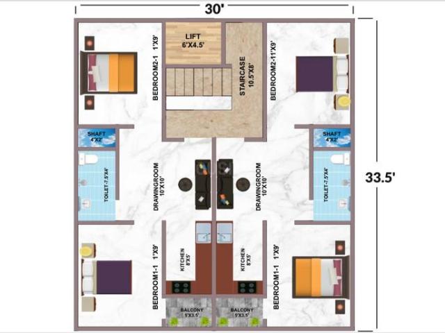2 BHK Independent Builder Floor in Laxmi Nagar for resale New Delhi. The reference number is 17521504