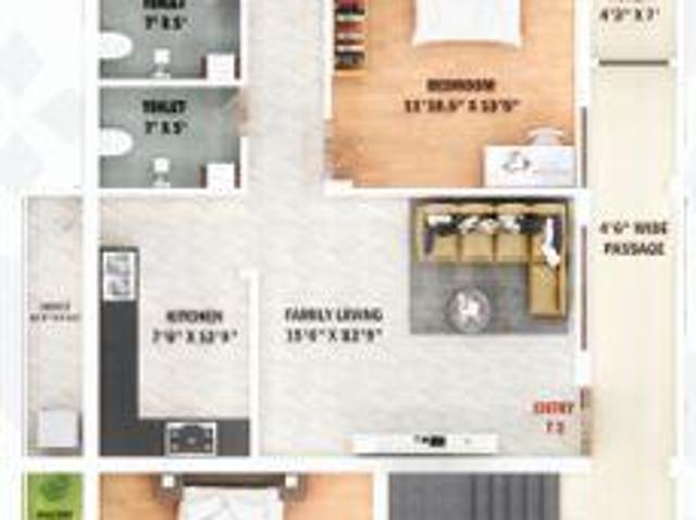 2 BHK Independent Builder Floor in Sithalapakkam for resale Chennai. The reference number is 20774360